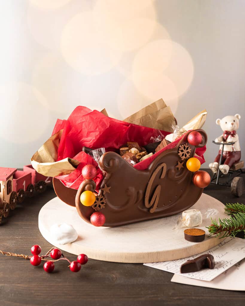 Traineau de Noël - Guillet chocolaterie de Noël
