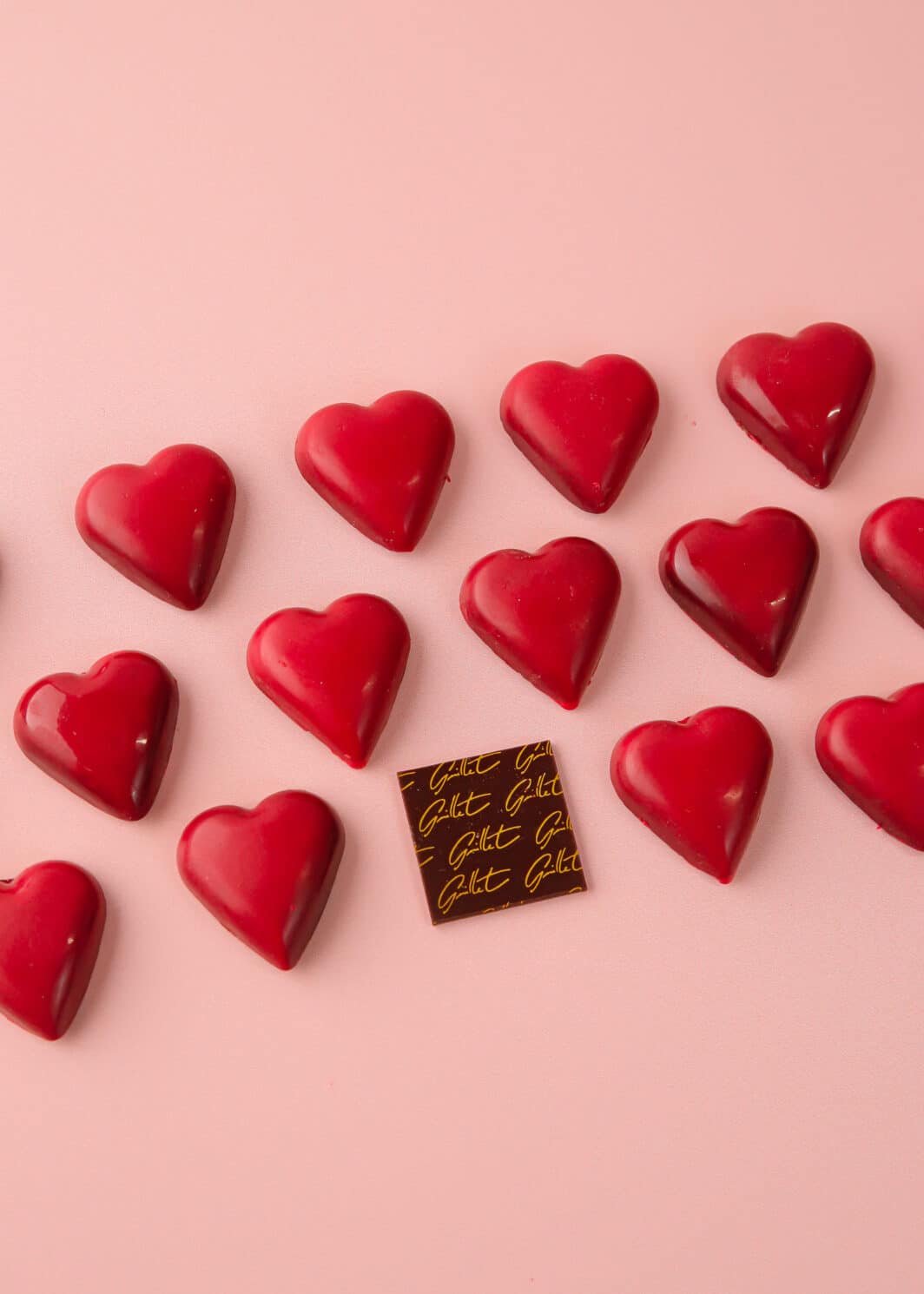 Sachet de coeurs praliné