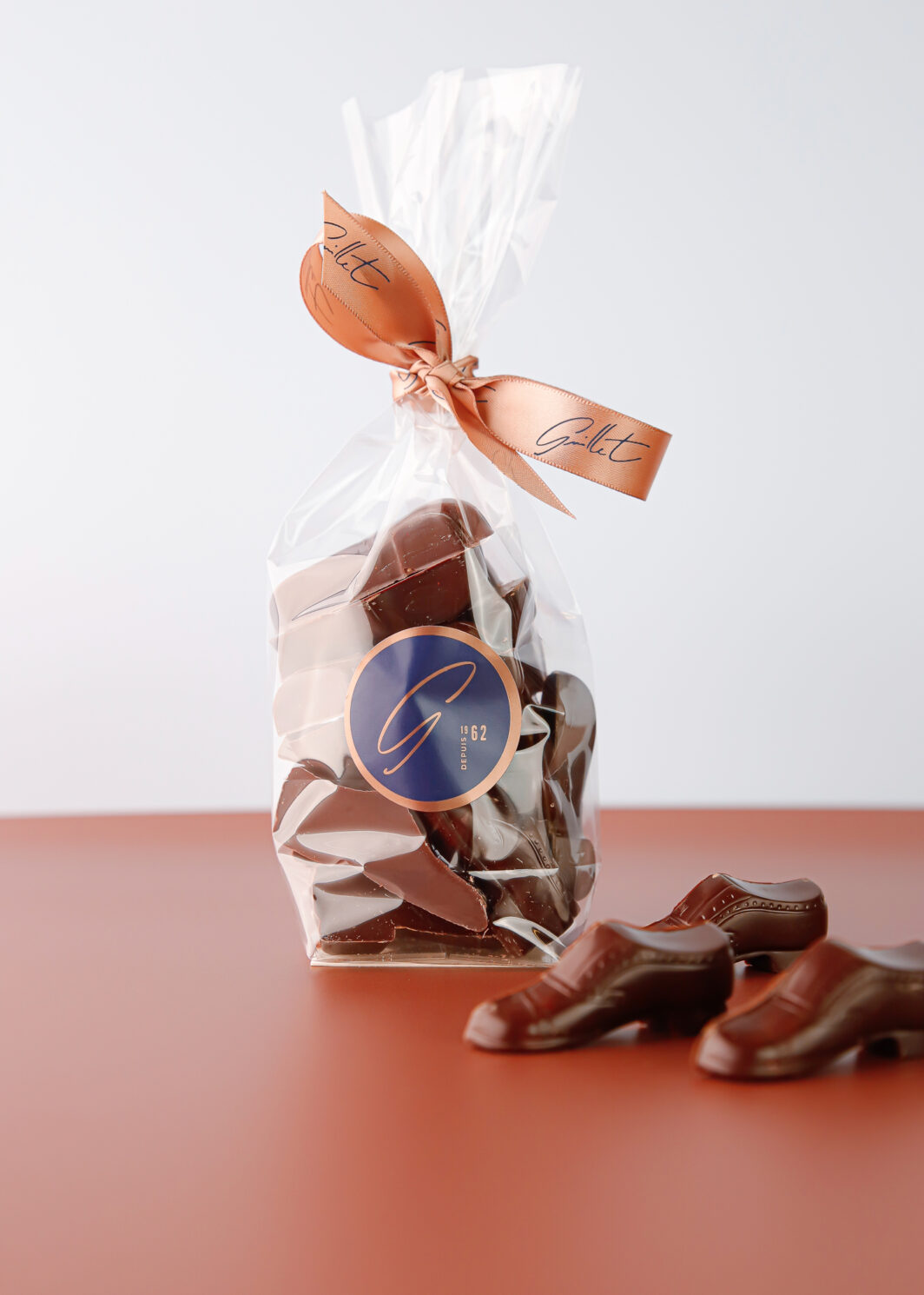 Sachet de chaussures praliné