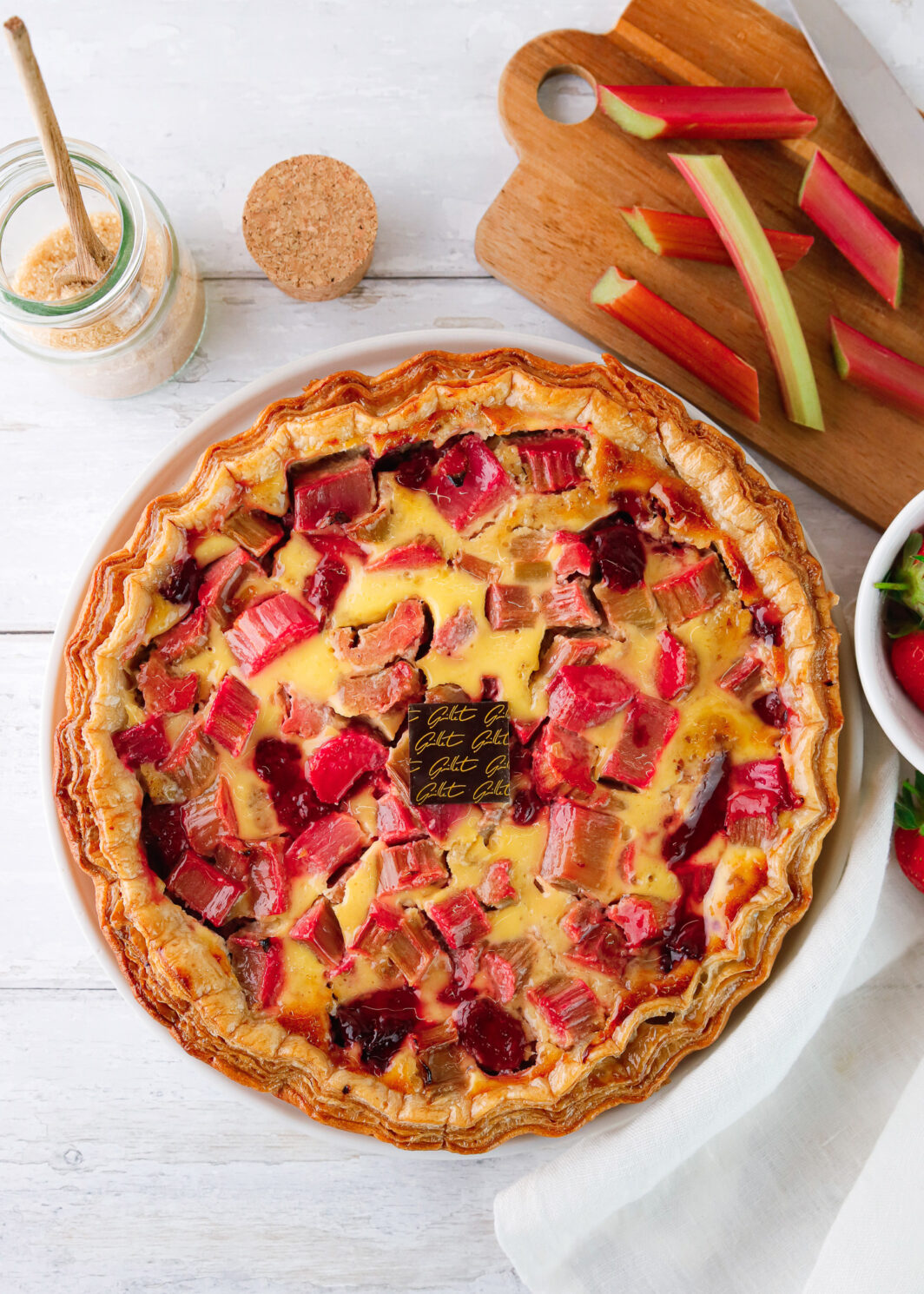 TARTE FRAISES - RHUBARBE