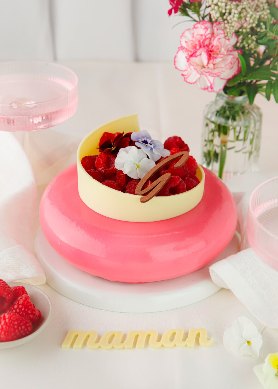 Baiser Rose - Dessert Fête des Mères