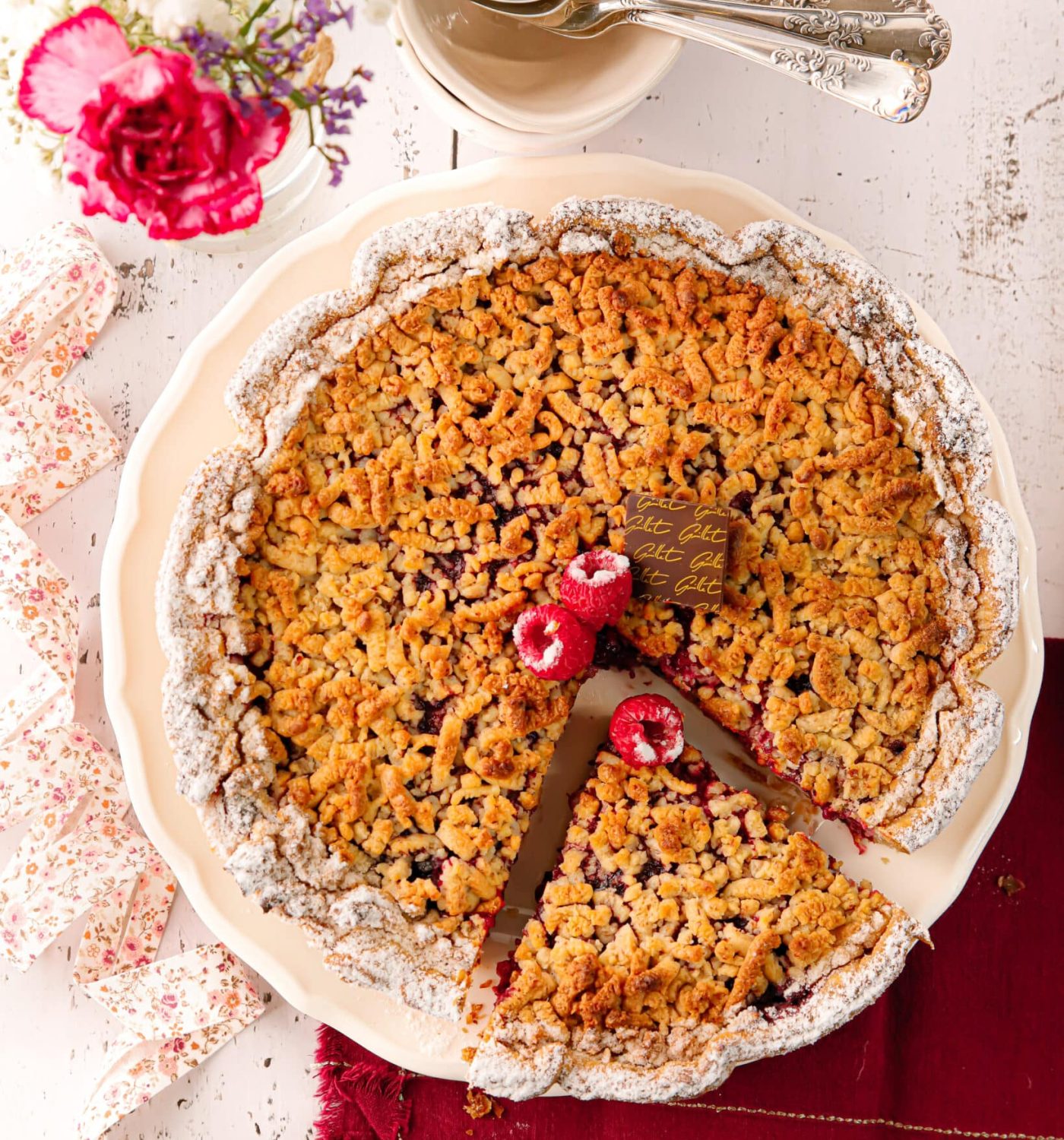 Tarte crumble fruits rouges - Gamme Hiver